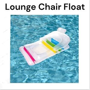 NWT H2O GO Bestway Air Kool Lounge Chair Mat Pool Water Float 65” x 35”